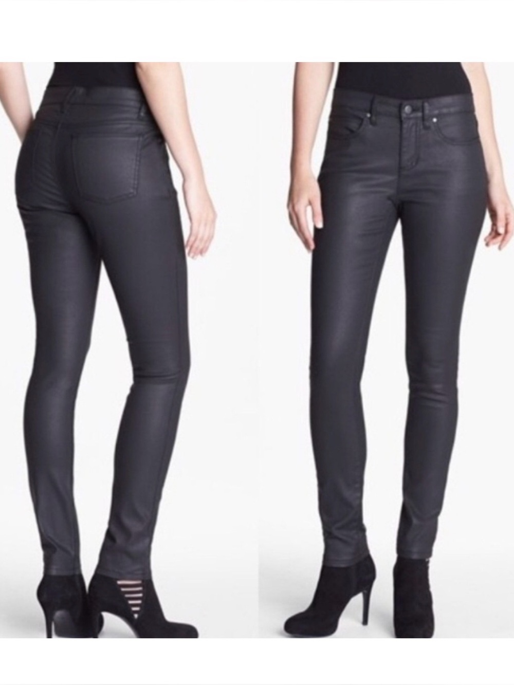 Eileen Fisher Organic Cotton Coated Skinny Jeans